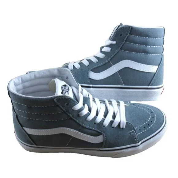 Vans Women's Sk8-Hi Color Theory Stormy Weather Canvas Suede Shoes Size 8 NIB - Picture 1 of 7